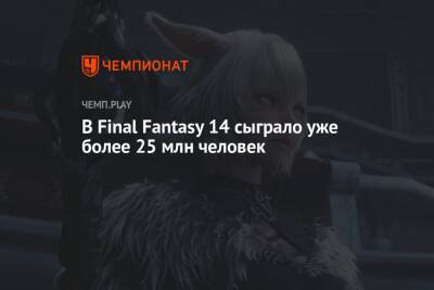 В Final Fantasy 14 сыграло уже более 25 млн человек