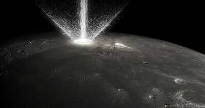 В день 2700 кг метеоритов. Симуляция показала, как космические камни бомбардируют Луну (видео)
