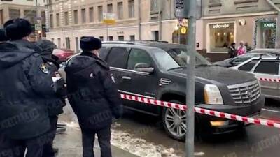 Появилось видео с места конфликта со стрельбой в центре Москвы