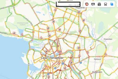 Опять 25, то есть нет: пробки в Петербурге снова 10 баллов