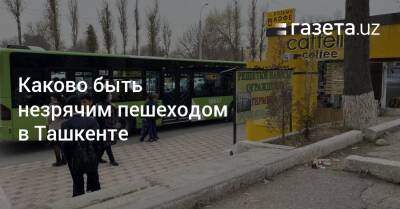 Каково быть незрячим пешеходом в Ташкенте