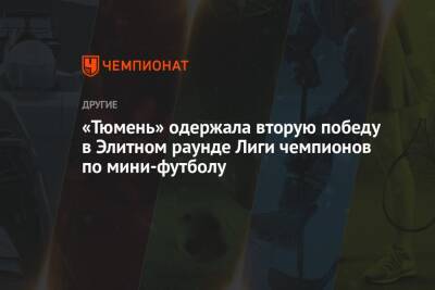 Андрей Соколов - «Тюмень» одержала вторую победу в Элитном раунде Лиги чемпионов по мини-футболу - championat.com - Россия - Белоруссия - Франция - Тюмень