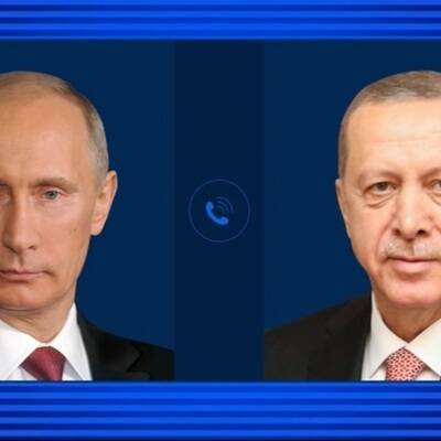 Путин провел телефонный разговор с Реджепом Тайипом Эрдоганом