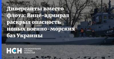 Диверсанты вместо флота: Вице-адмирал раскрыл опасность новых военно-морских баз Украины