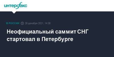 Неофициальный саммит СНГ стартовал в Петербурге