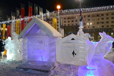 В Челябинске начал работать главный ледовый городок