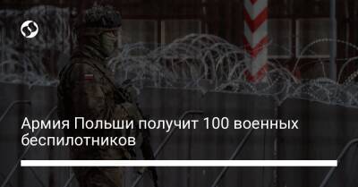 Армия Польши получит 100 военных беспилотников