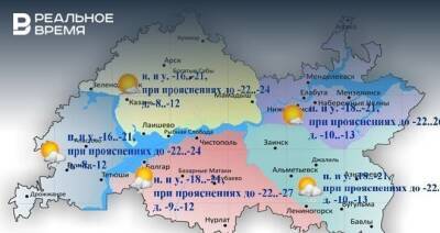 Сегодня в Татарстане ожидается небольшой снег и до -13 градусов