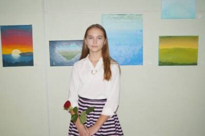 Прошла выставка живописи юной кунгурячки Насти Гордеевой «Свой путь»