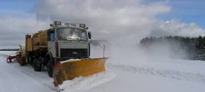 В Карелии более 230 машин готовы чистить дороги от снега в новогодние праздники