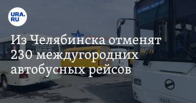 Из Челябинска отменят 230 междугородних автобусных рейсов
