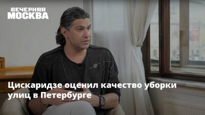Цискаридзе оценил качество уборки улиц в Петербурге