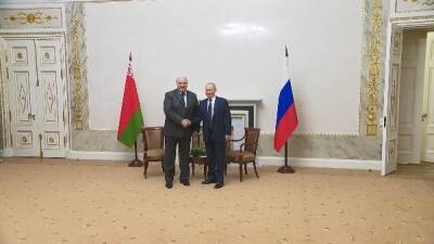 Переговоры Президентов Беларуси и России в Санкт-Петербурге