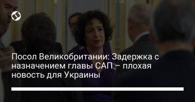 Посол Великобритании: Задержка с назначением главы САП – плохая новость для Украины