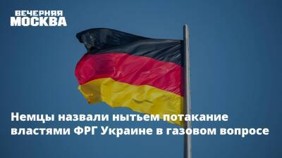 Немцы назвали нытьем потакание властями ФРГ Украине в газовом вопросе