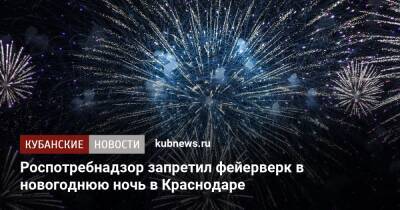 Роспотребнадзор запретил фейерверк в новогоднюю ночь в Краснодаре