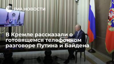 Песков: Путин и Байден пообщаются по телефону без публичной части