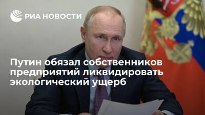 Путин подписал закон о ликвидации экологического ущерба собственниками предприятий