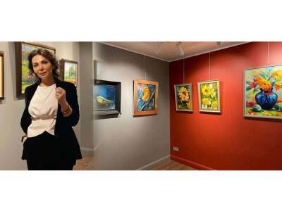 Натюрморты с цветами и живописные пейзажи - произведения азербайджанской художницы представлены в Турции (ФОТО)