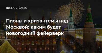 Пионы и хризантемы над Москвой: каким будет новогодний фейерверк - mos.ru - Москва