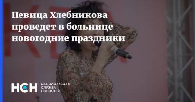 Певица Хлебникова проведет в больнице новогодние праздники