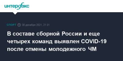 В составе сборной России и еще четырех команд выявлен COVID-19 после отмены молодежного ЧМ