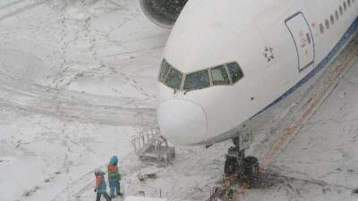 Десятки авиарейсов отменили в Японии из-за сильных снегопадов