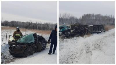 26-летний водитель Chevrolet погиб в ДТП с фурой МАН под Новосибирском