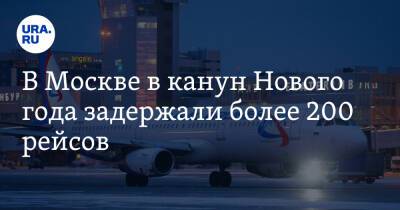 В Москве в канун Нового года задержали более 200 рейсов