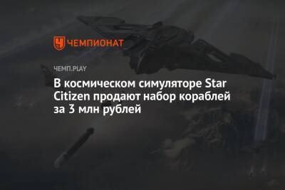 В космическом симуляторе Star Citizen продают набор кораблей за 3 млн рублей