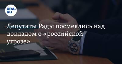 Депутаты Рады посмеялись над докладом о «российской угрозе»