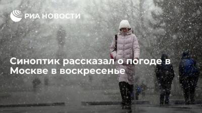 В Москве в воскресенье ожидают снег и до минус трех градусов