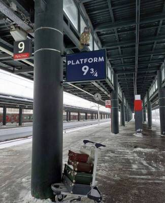 В Петербурге на Ладожском вокзале появилась волшебная платформа 9 ¾
