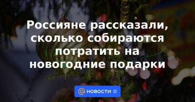 Россияне рассказали, сколько собираются потратить на новогодние подарки
