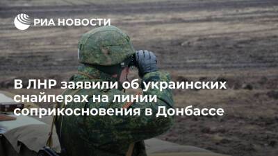 ЛНР заявила о прибытии украинских снайперов к линии соприкосновения в Донбассе