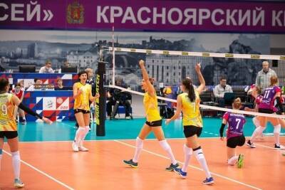 Волейболистки «Енисея» одержали первую домашнюю победу в Красноярске
