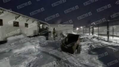 Опубликовано видео с места пожара в колонии под Новгородом