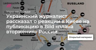 Украинский журналист рассказал о реакции в Киеве на публикацию в Bild «плана вторжения» России