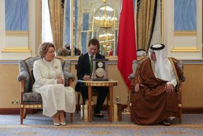 Состоялась встреча Председателя СФ В. Матвиенко с Наследным принцем Королевства Бахрейн, Председателем Совета министров С. Аль-Халифой