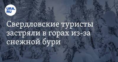 Свердловские туристы застряли в горах из-за снежной бури