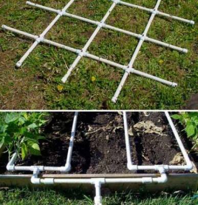 18 нестандартных идей применения ПВХ-труб на садовом участке