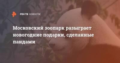 Московский зоопарк разыграет новогодние подарки, сделанные пандами - ren.tv