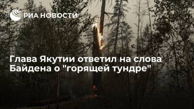 Глава Якутии Николаев в ответ на заявление Байдена назвал лесные пожары общей проблемой