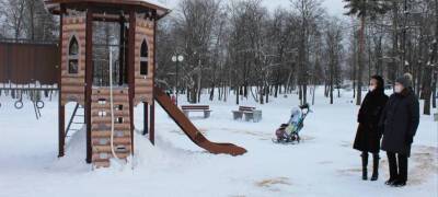 В Губернаторском парке Петрозаводска появилась новая площадка для детей