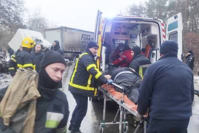 На Украине в дорожной аварии погибли 11 человек - lenta.ru - Украина - район Черниговский