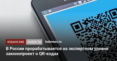 В России прорабатывается на экспертном уровне законопроект о QR-кодах