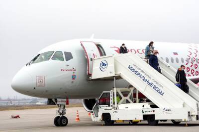 Авиалайнер «Ессентуки» приземлился в аэропорту Минвод