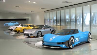Фотогалерея дня: Виртуальный концепт электрического спорткара Porsche Vision Gran Turismo для игры GT7