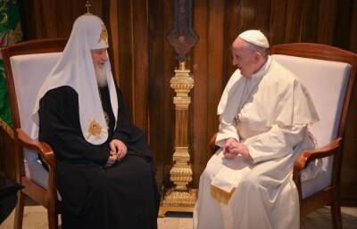 Подтвержена возможность новой встречи патриарха Кирилла с Папой Римским