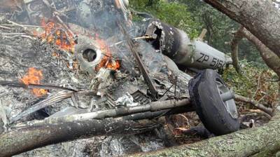 Вертолет с начальником штаба обороны ВС Индии на борту потерпел крушение